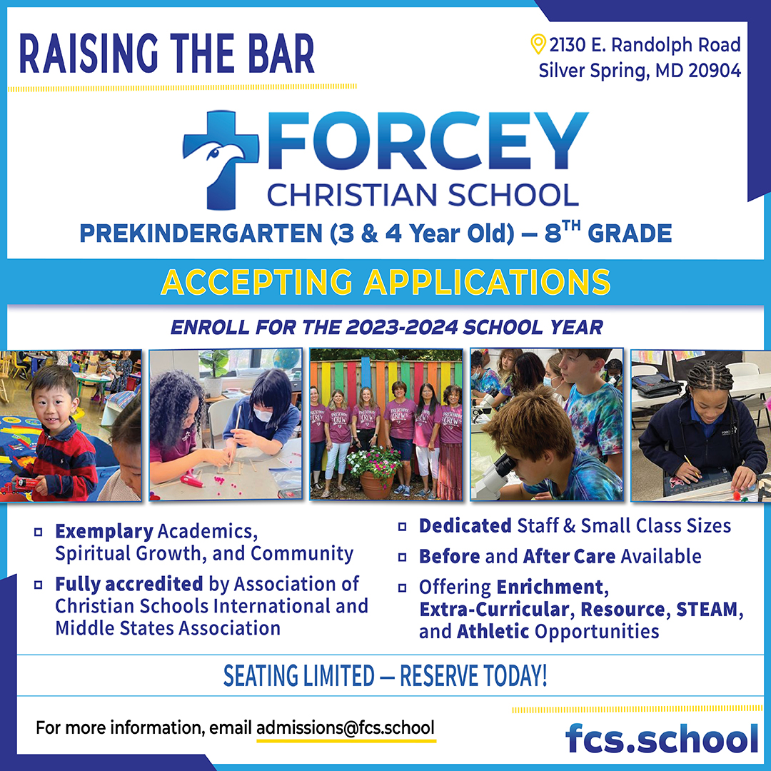 Forcey Christian School is Now Accepting Applications for the 2023-24 School Year. Email admissions@fcs.school for more information.