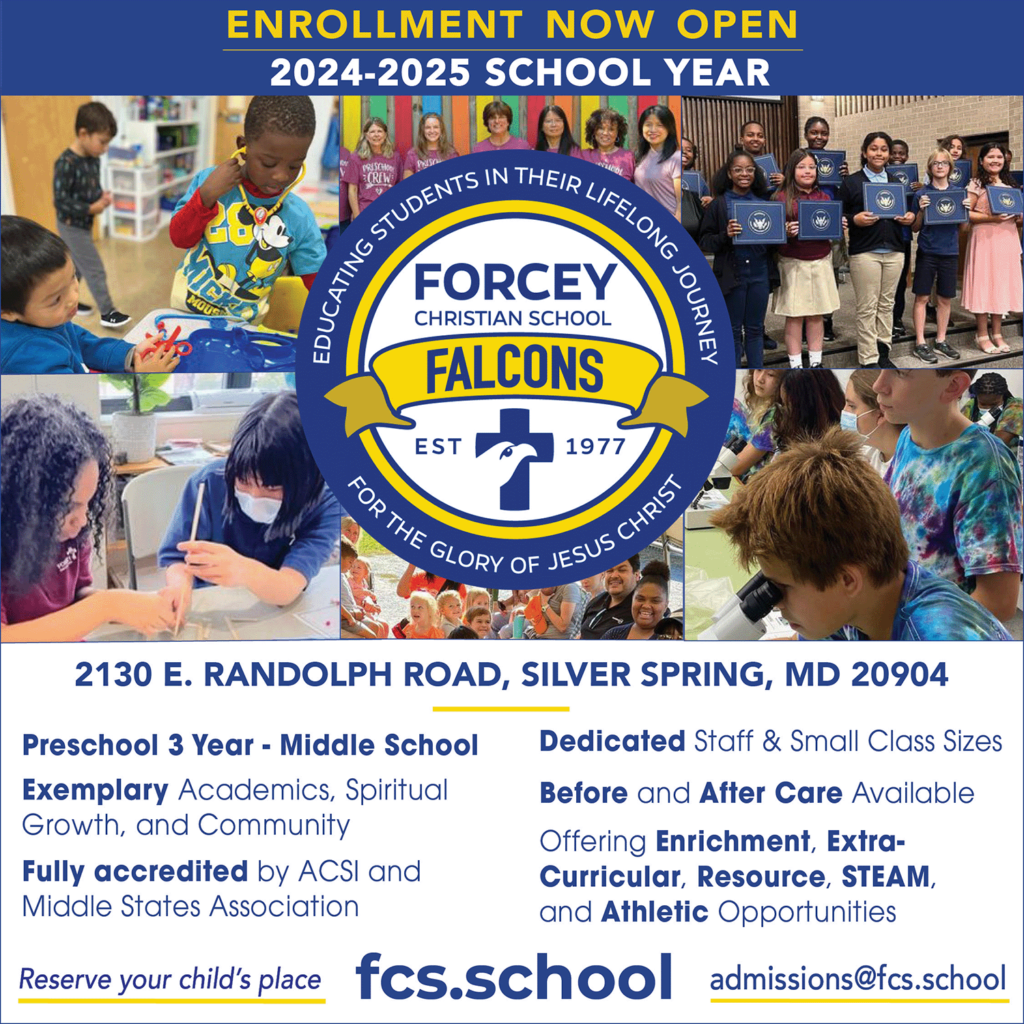 Enrollment is now open for Forcey Christian School's 2024-2025 Academic School Year. 