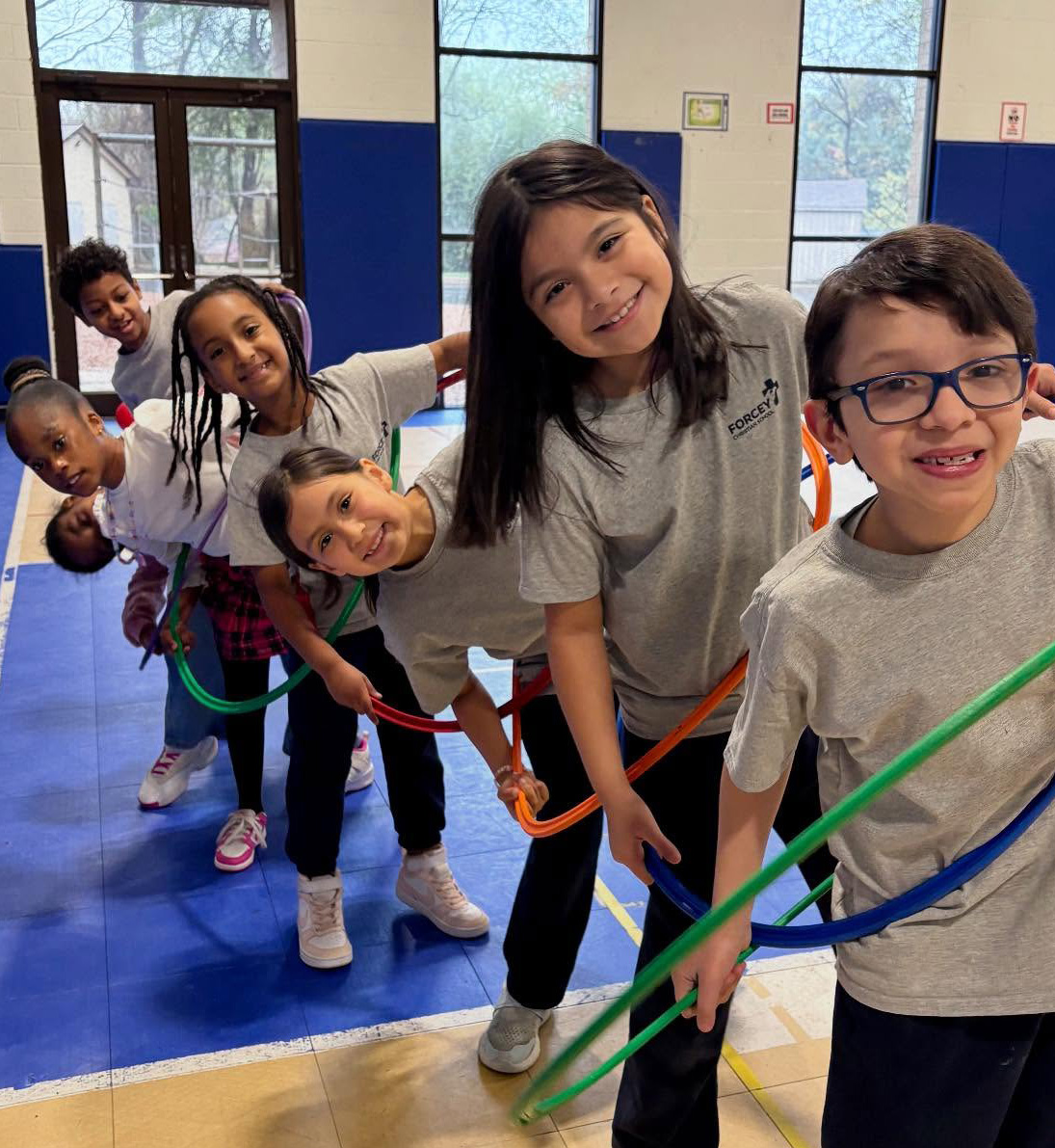 Elementary students on field trip